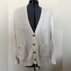 Cream Knit Cardigan